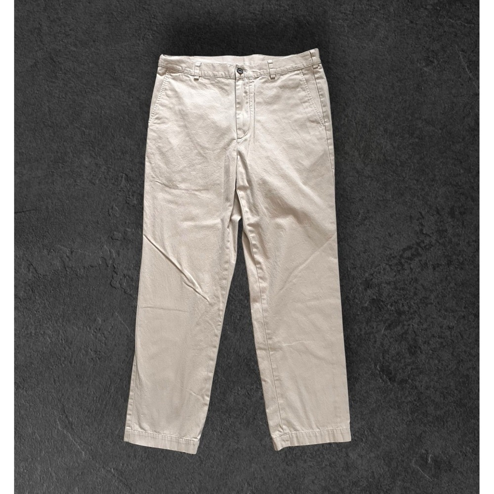 Brooks Brothers Mens Clark Fit Khaki Chino Pants Size 36 x 32 Career Casual Prep